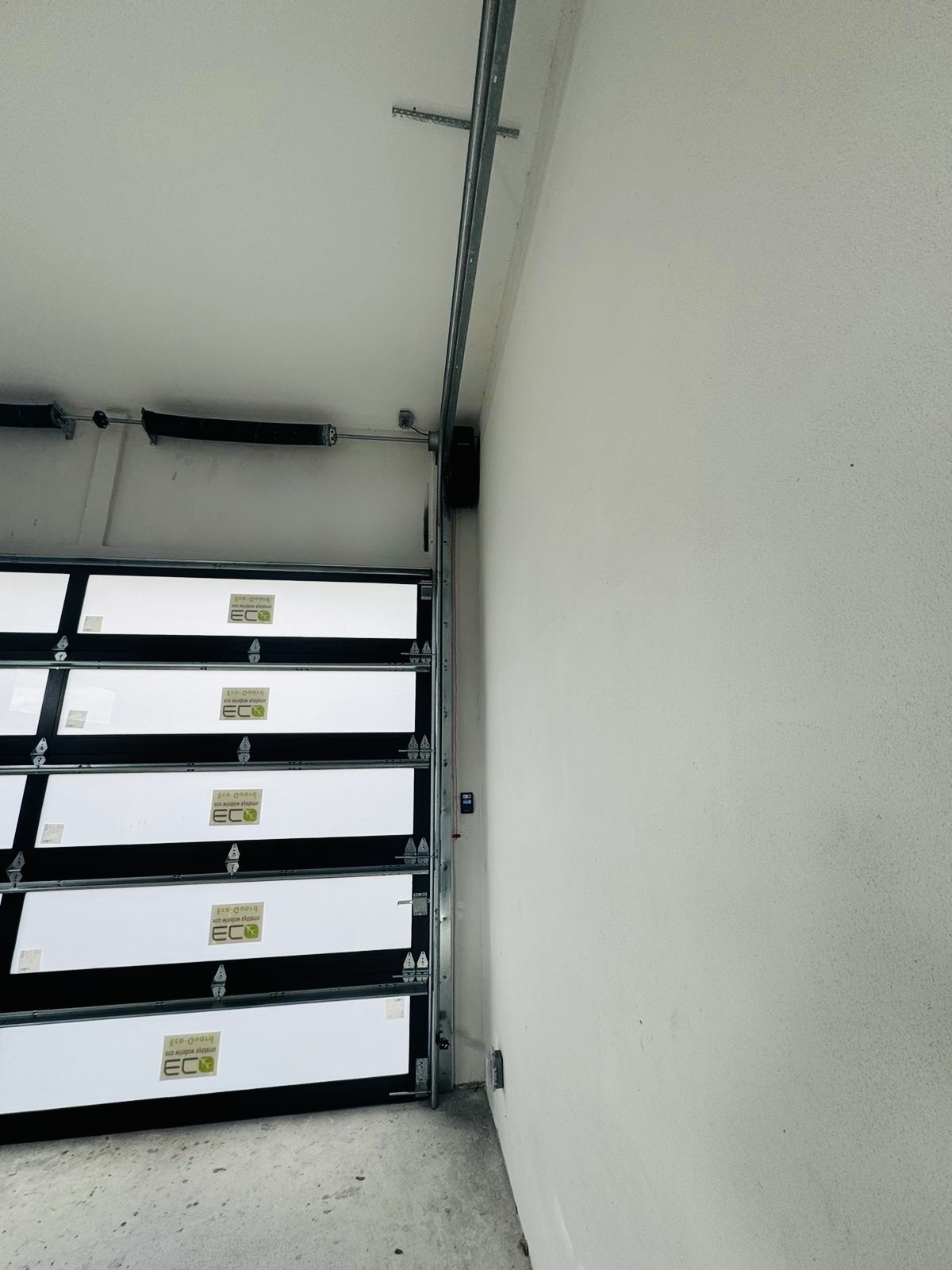 2-Car Full-Glass Garage Door in Bronze finish